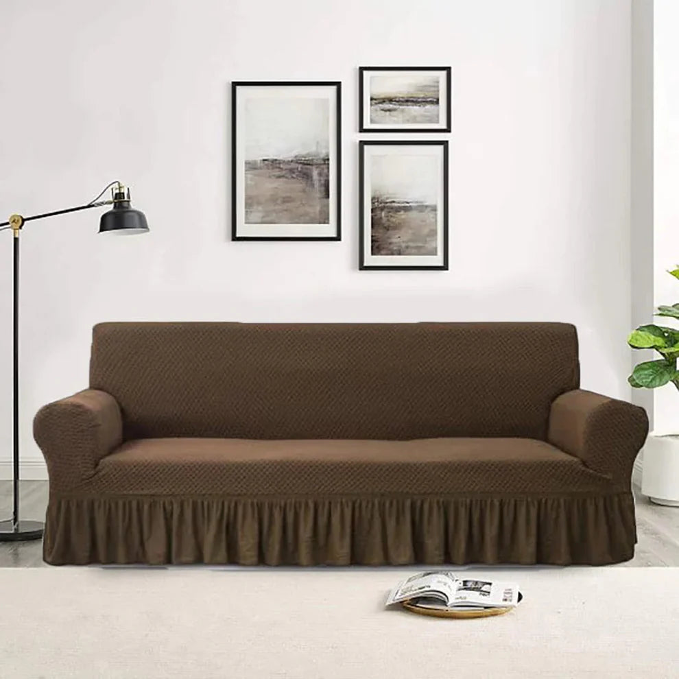 Turkish style sofa covers Dark brown