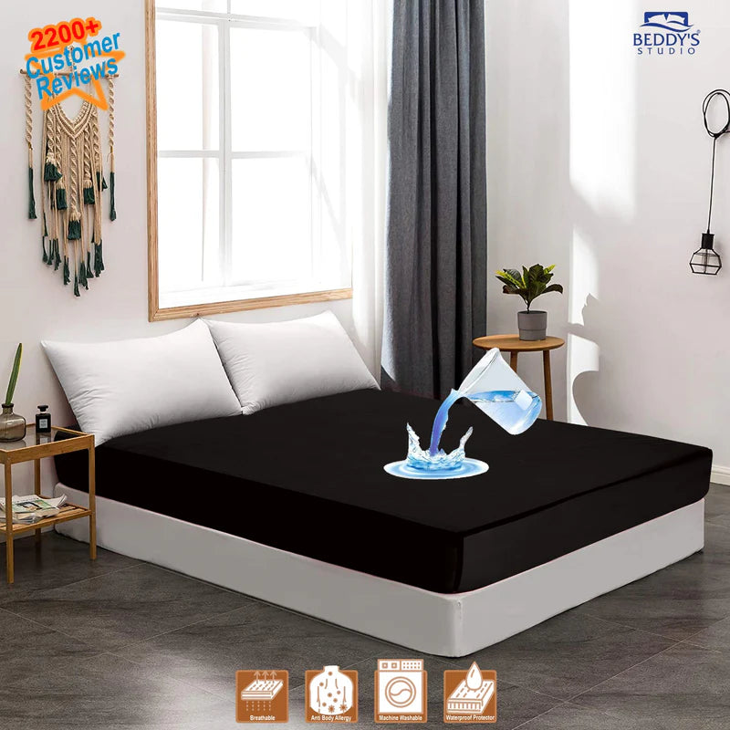 Tested waterproof mattress cover Black