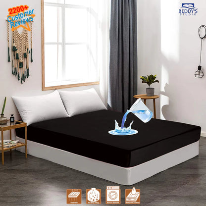 Tested waterproof mattress cover Black