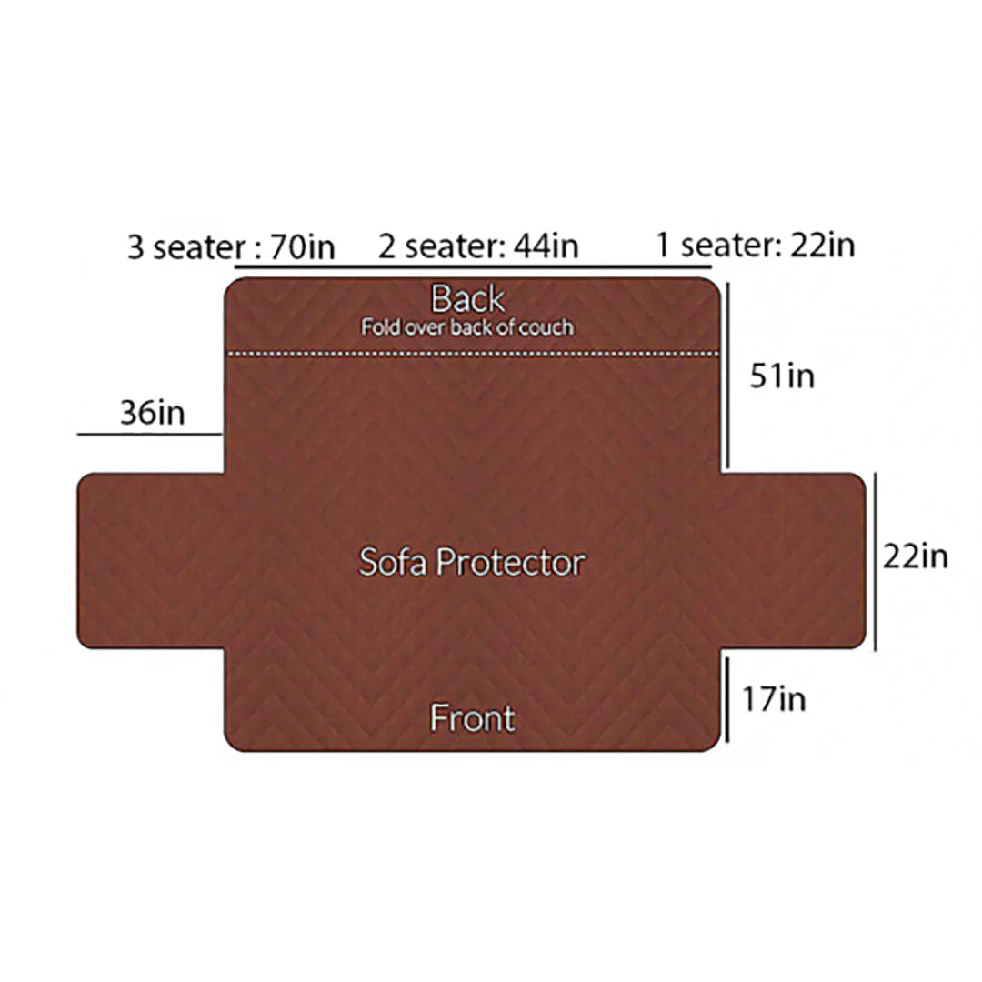 Cotton Quilted Sofa Runner Sofa Coat Zinc