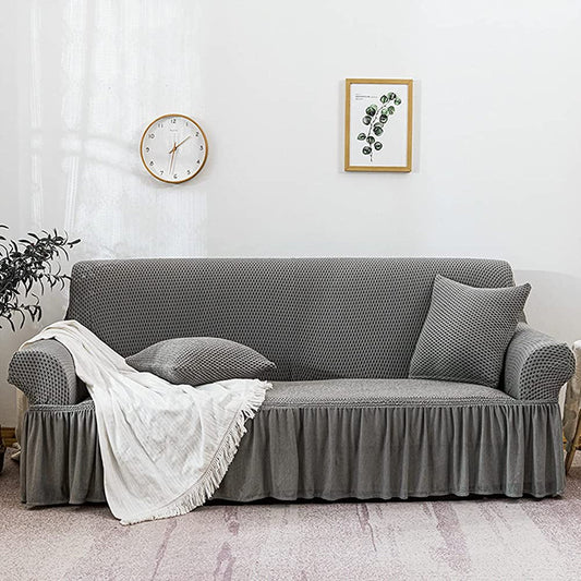Turkish Style  Sofa Covers Light Grey